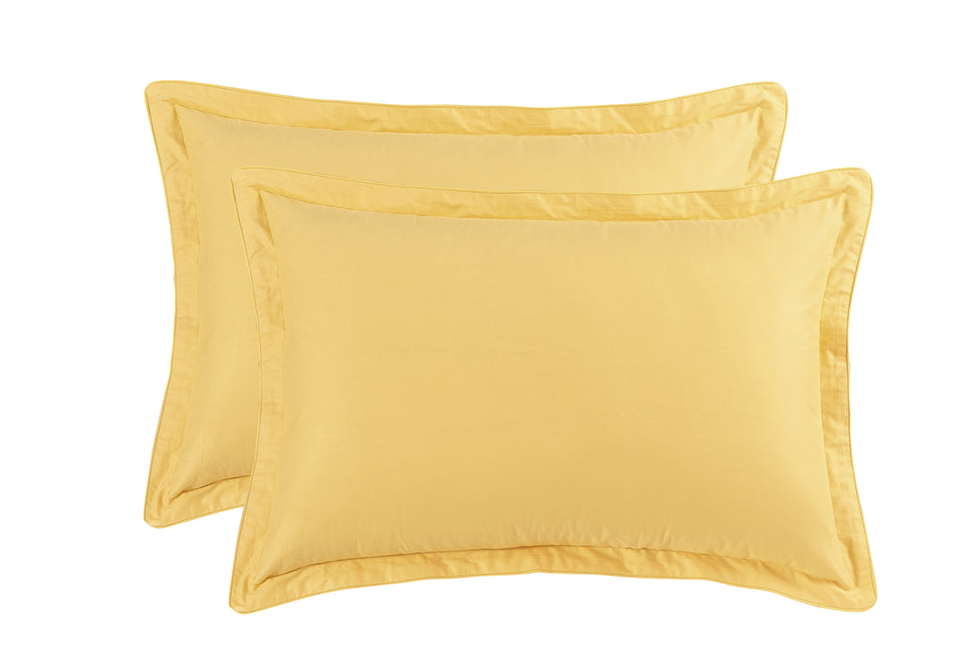 Solid Colored Pair of Pillow Cases 100% Cotton