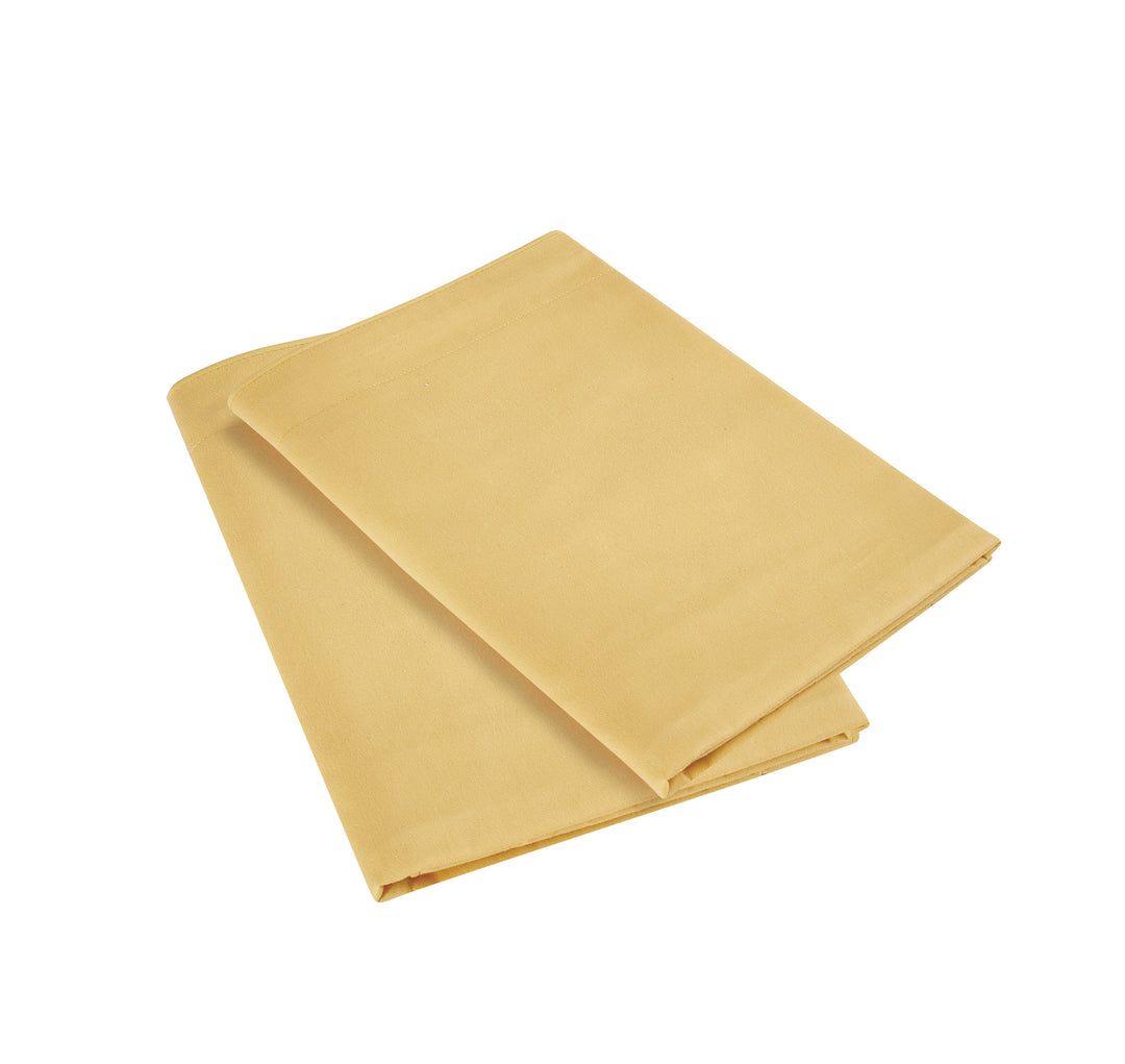 Solid Colored Pair of Pillow Cases 100% Cotton