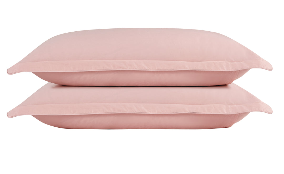 Solid Colored Pair of Pillow Cases 100% Cotton