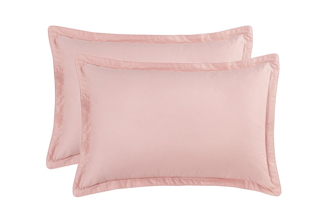 Solid Colored Pair of Pillow Cases 100% Cotton