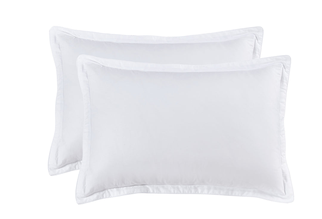 Solid Colored Pair of Pillow Cases 100% Cotton