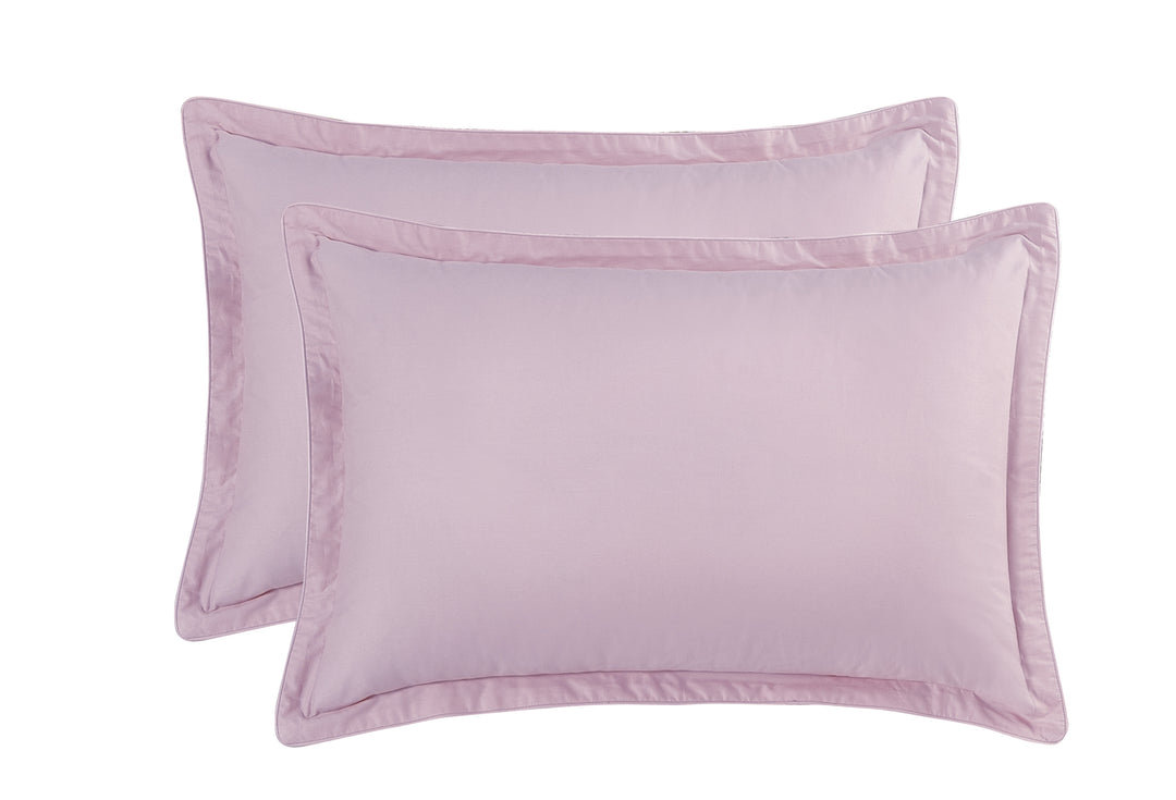 Solid Colored Pair of Pillow Cases 100% Cotton