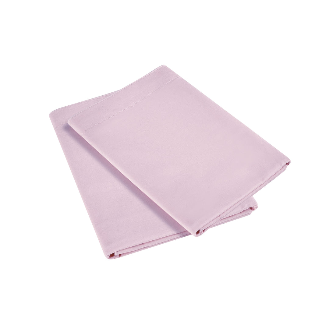 Solid Colored Pair of Pillow Cases 100% Cotton