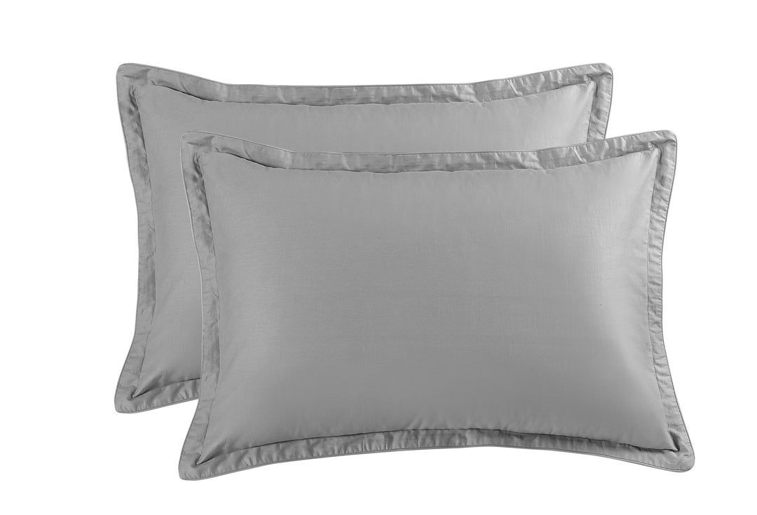 Solid Colored Pair of Pillow Cases 100% Cotton