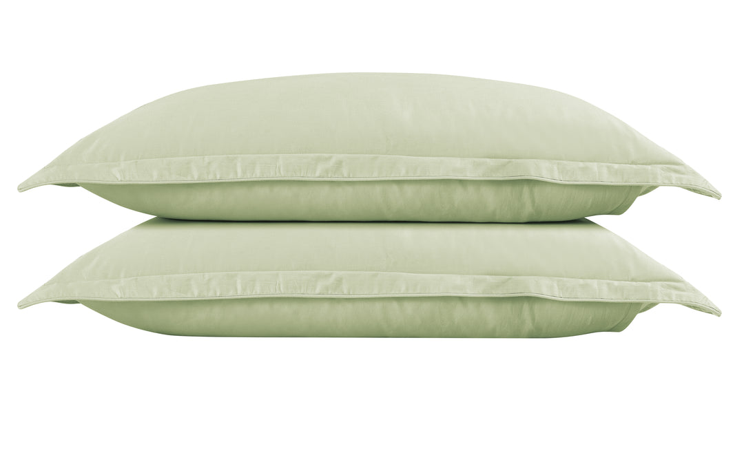 Solid Colored Pair of Pillow Cases 100% Cotton