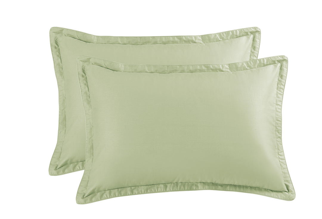 Solid Colored Pair of Pillow Cases 100% Cotton