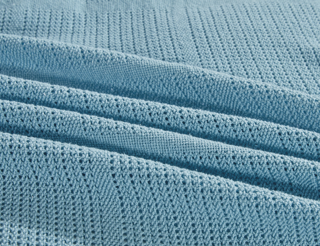 100% Cotton Leno Weave Thermal Blanket