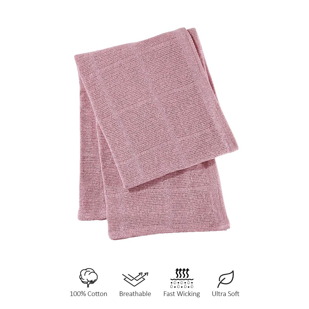 100% Cotton Leno Weave Thermal Blanket