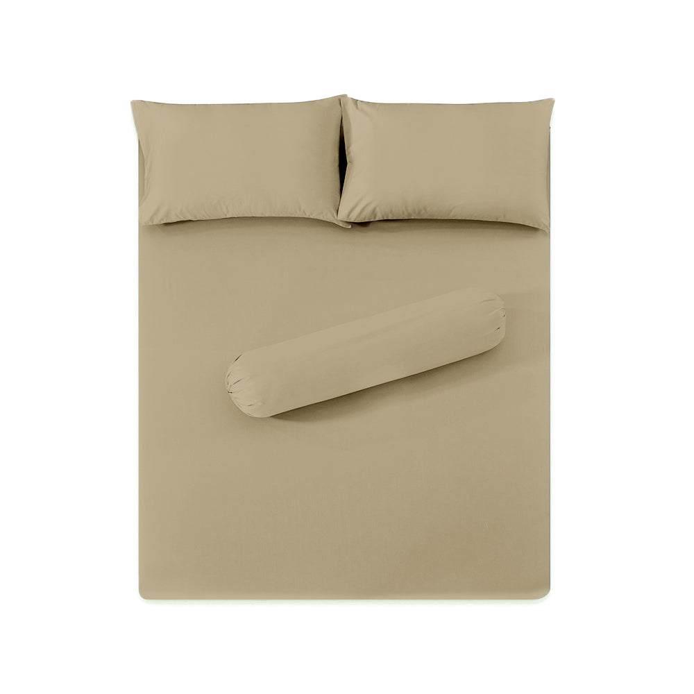 Solid Colored Fitted Sheet Sets 100% Microfiber