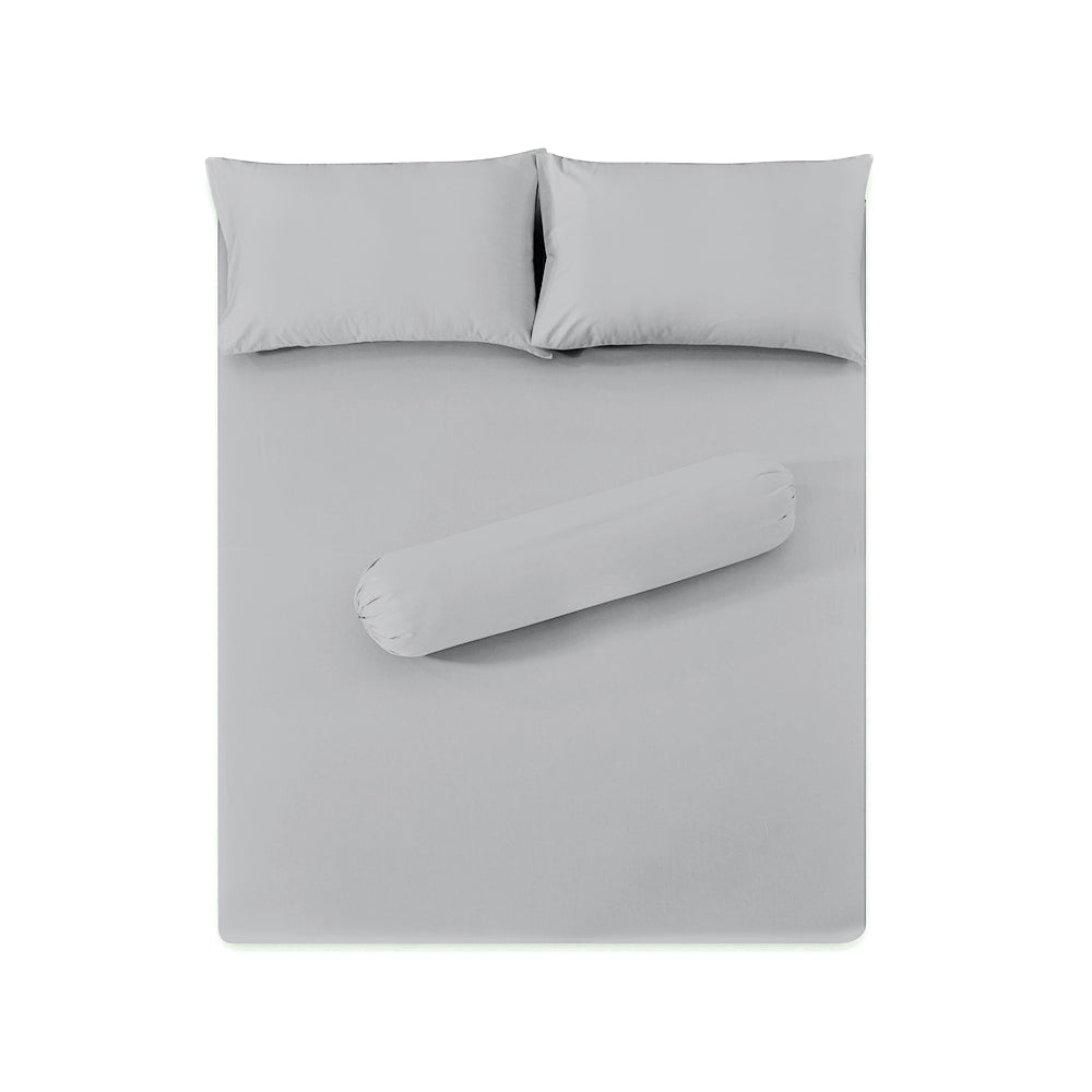 Solid Colored Fitted Sheet Sets 100% Microfiber