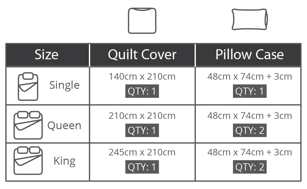 Contempo Avelin 100% Cotton Quilt Cover Set