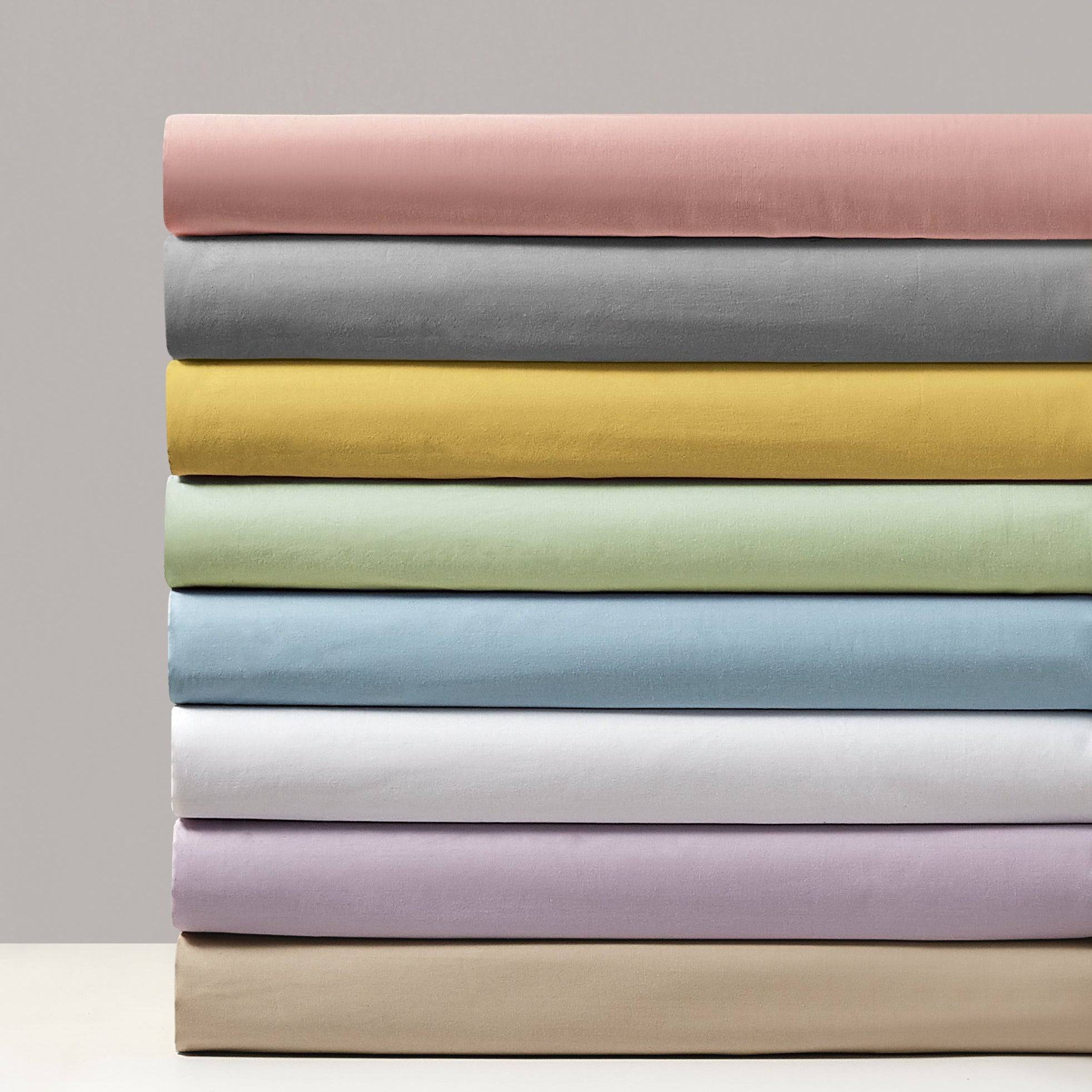 Plain Dye Solid Colored Fitted Bedsheet Sets - Aussino Singapore