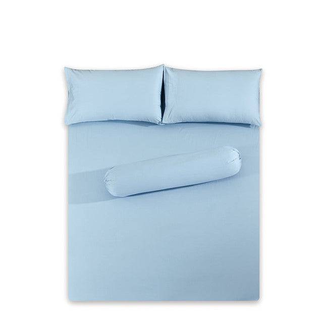 Plain Dye Solid Colored Fitted Bedsheet Sets - Aussino Singapore