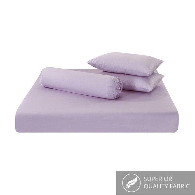 Plain Dye Solid Colored Fitted Bedsheet Sets - Aussino Singapore