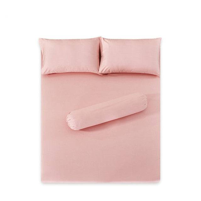 Plain Dye Solid Colored Fitted Bedsheet Sets - Aussino Singapore